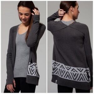 Ivivva Lululemon Go Places Grey Cardigan Size 10